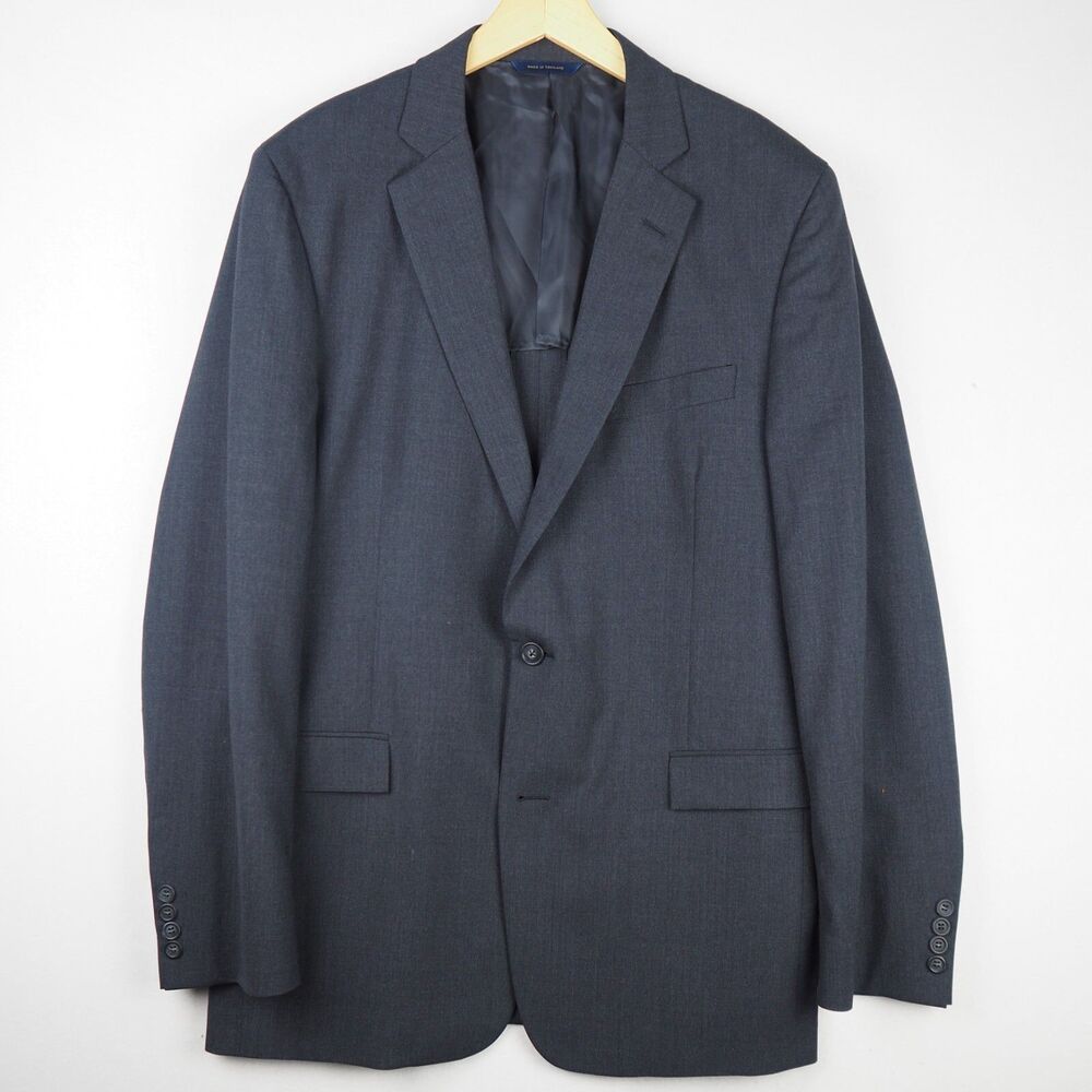 Brooks Brothers Mens 42L BrooksCool Gray Wool Sport Coat Suit Jacket READ
